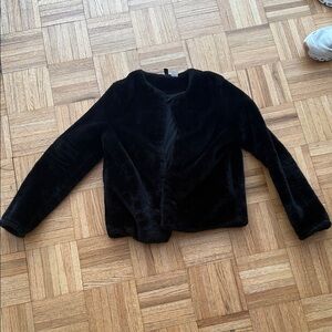 H&M Black Teddy Jacket